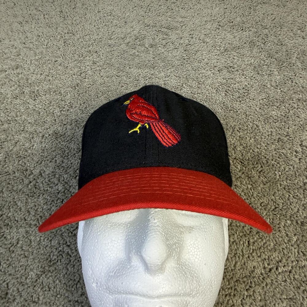 VINTAGE St Louis Cardinals Hat Cap Mens 7 Blue Roman Leather Band USA MLB